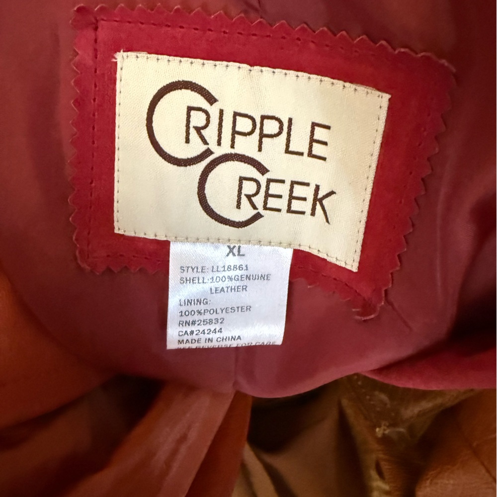 Vintage Cripple Creek red fringe jacket - Picture 2 of 2